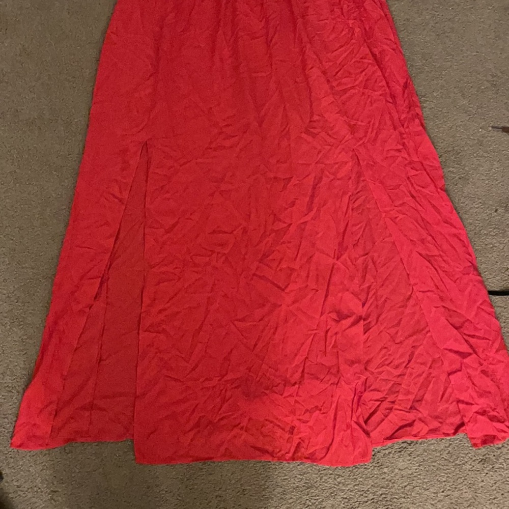City Chic NWOT Red Maxi Off The Shoulder Summer Dress - Picture 7 of 12
